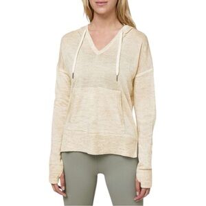 Lululemon Street to Shore Hoodie Heathered Muslin Womens Size 6